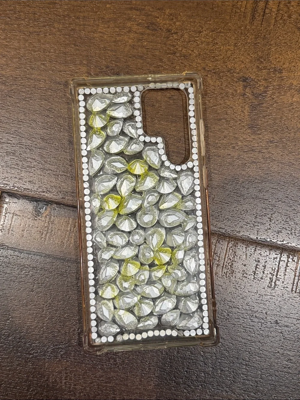 Galaxy S22 Ultra Phone case bundle- clear case + rhinestone